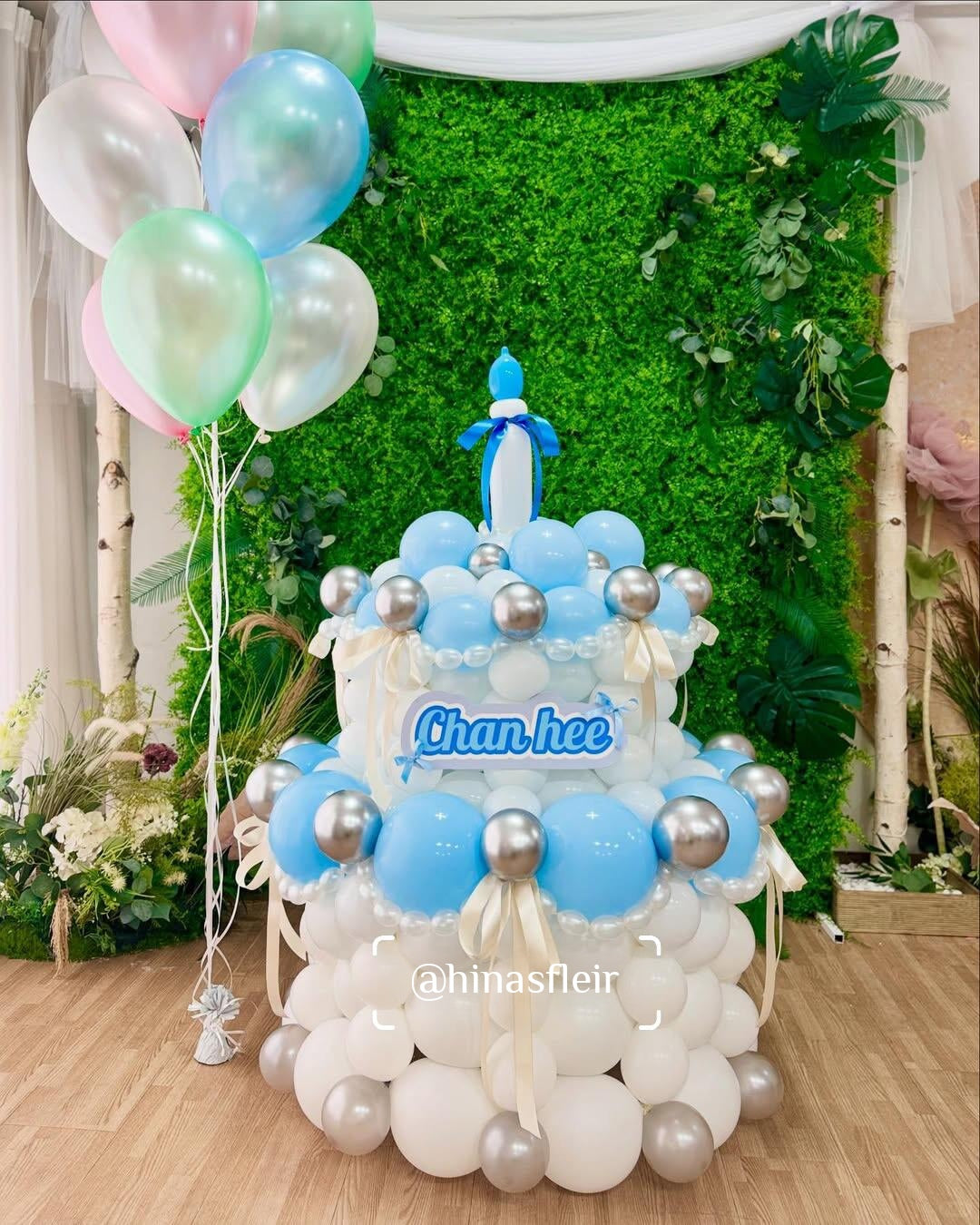 🎂 Balloon Cake Setup – The Showstopper Centerpiece