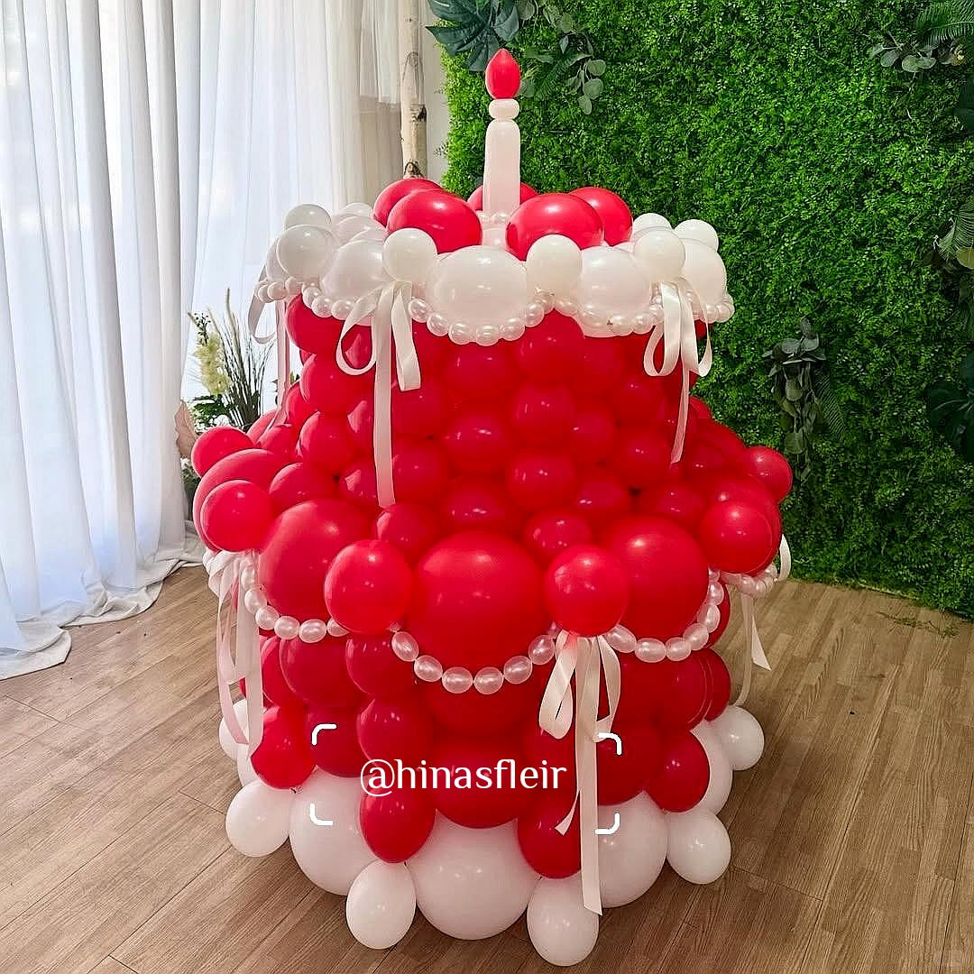 🎂 Balloon Cake Setup – The Showstopper Centerpiece