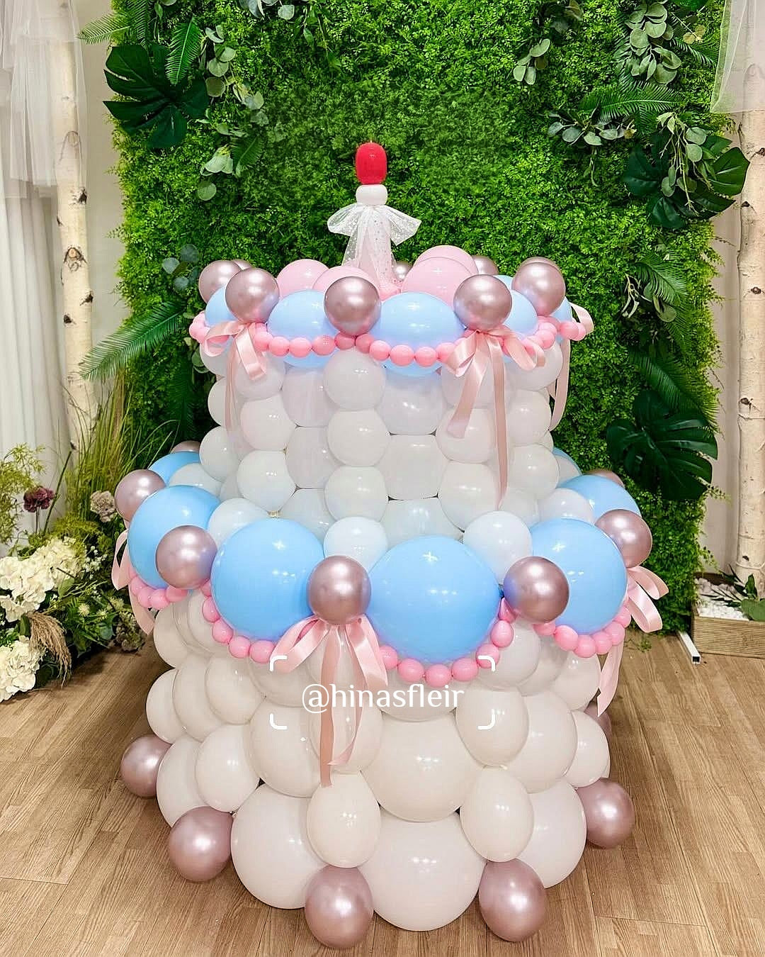 🎂 Balloon Cake Setup – The Showstopper Centerpiece