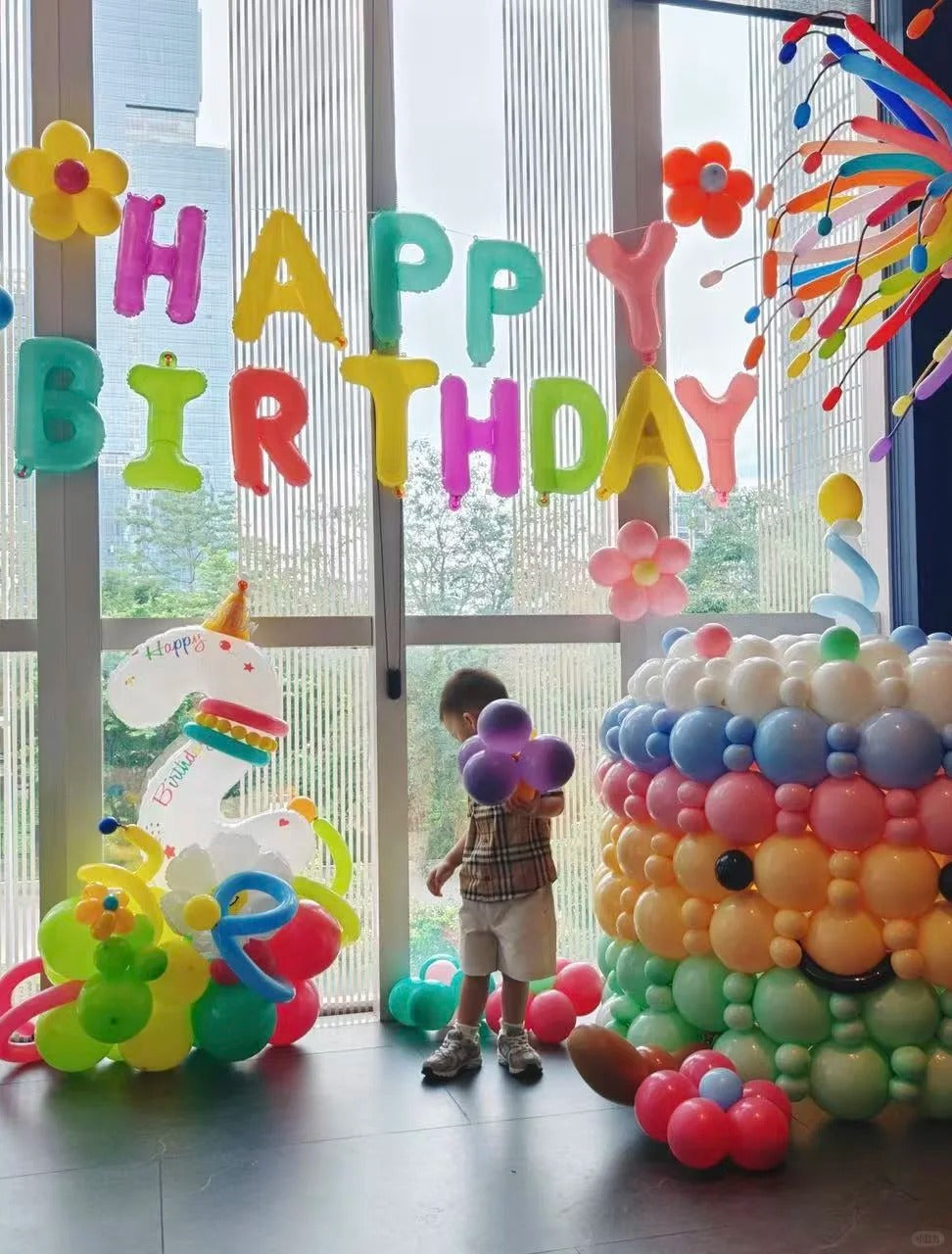 Rainbow Giggles Birthday Set