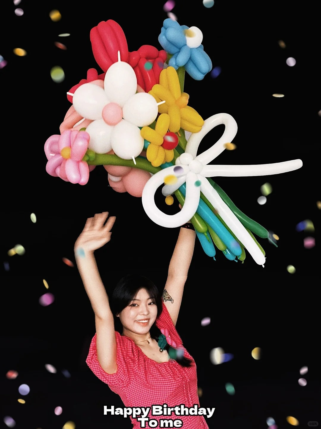 Confetti Bloom – Colorful Celebration Balloon Bouquet