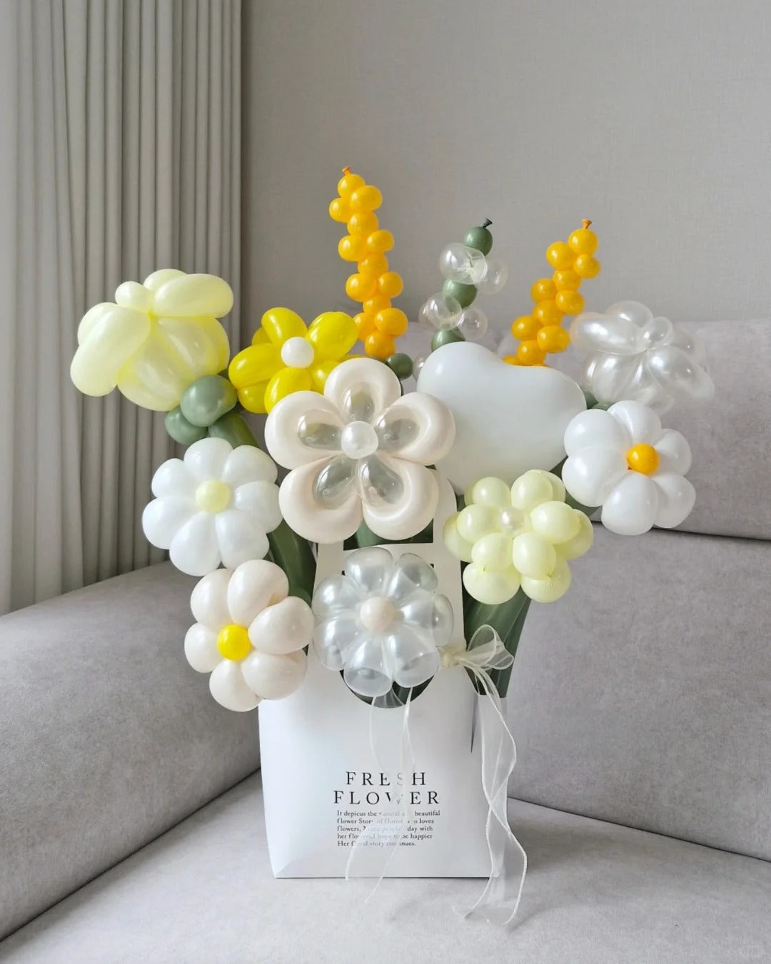 Petite Garden Box – Balloon Flower Arrangement