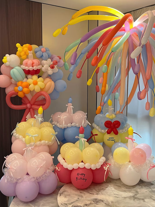 🎂 Air Balloon Cake Bouquet – Birthday Edition