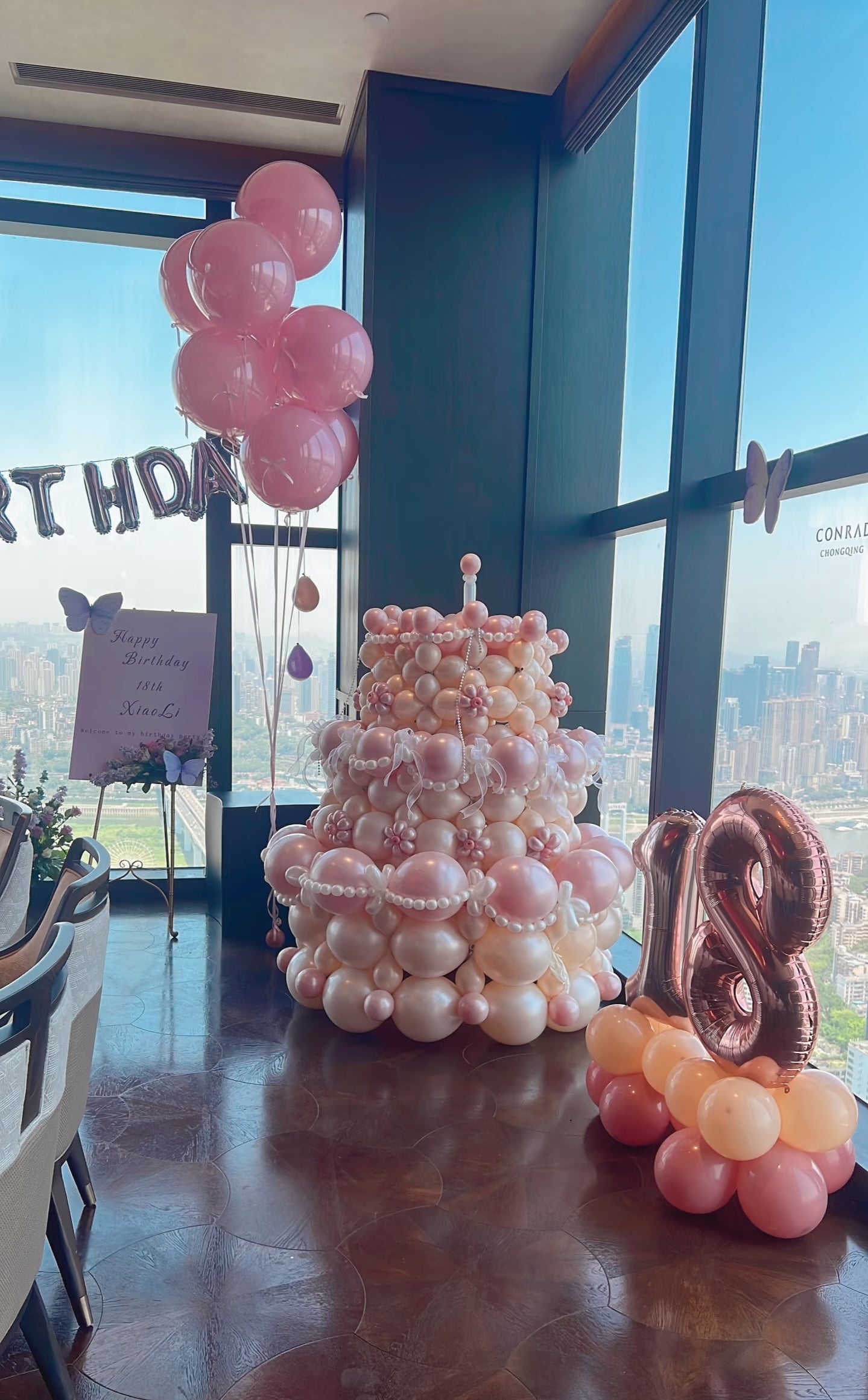 🎂 Balloon Cake Setup – The Showstopper Centerpiece
