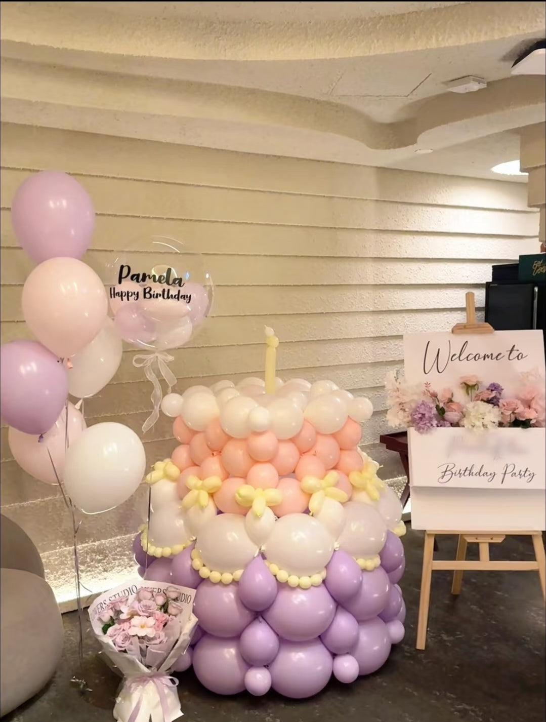 🎂 Balloon Cake Setup – The Showstopper Centerpiece