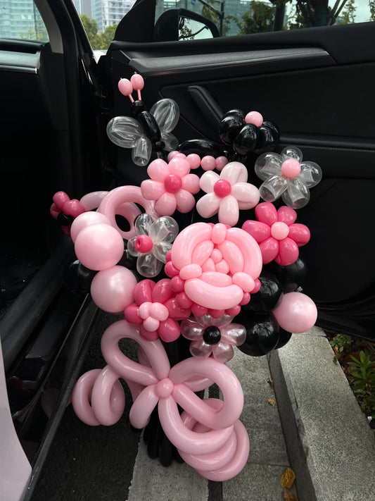 Pink Noir Garden Balloon Bouquet