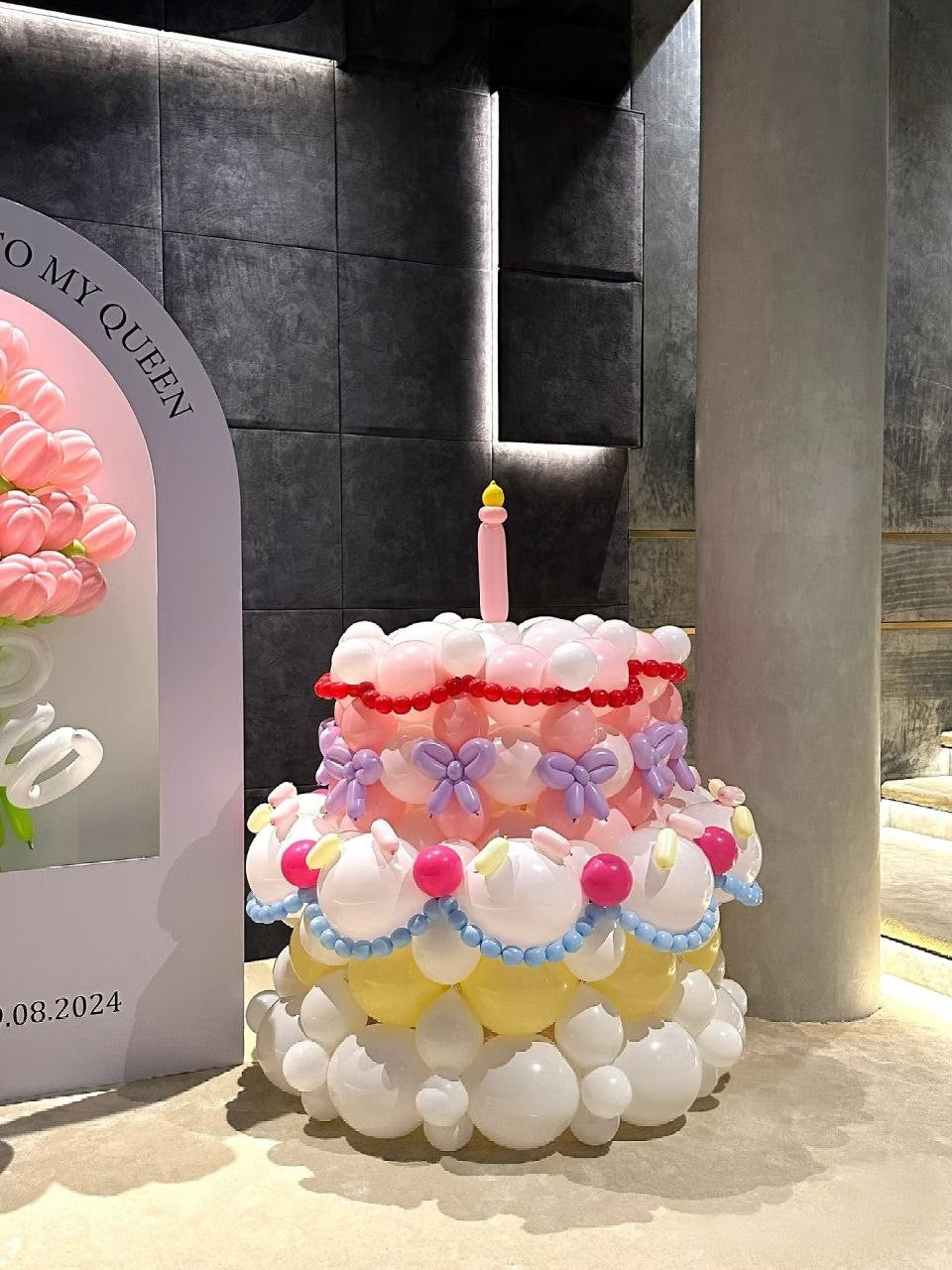 🎂 "Pastel Bloom" Airy Cake & Frame Set