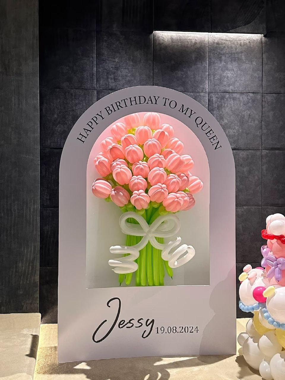 🎂 "Pastel Bloom" Airy Cake & Frame Set