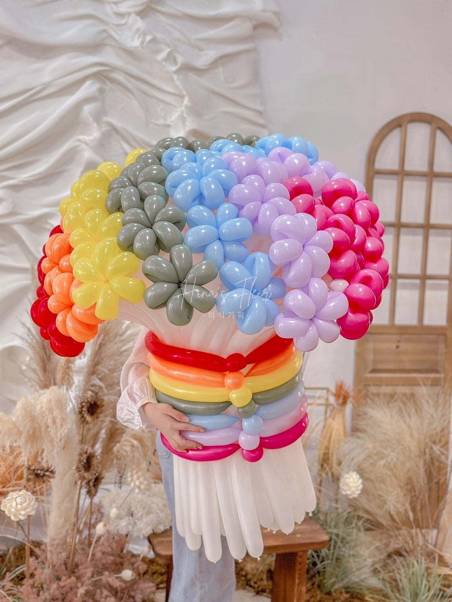 🌈 Giant XL Rainbow Air Floral Bouquet [Molandi]